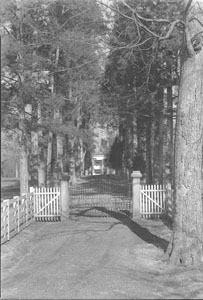 Views of front gate at Hermitage