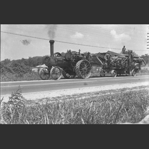 Threshing wheat