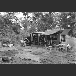 Our trailer camp outside Chattanooga on new highway