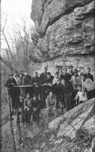 Troop 3 at Dr. Vaughns cabin Stone's River Couchville Pike