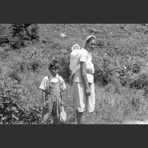 Indian Squaw with Papoose Cherokee Reservation