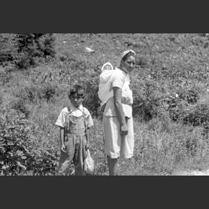 Indian Squaw with Papoose Cherokee Reservation