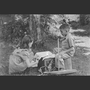 Bettie H_ and Billy making boat