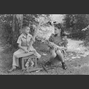 Bettie H_ and Billy making boat