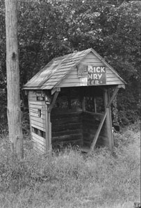 Old Franklin Interurban and station on Franklin Rd. - What's now Melrose