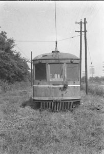 Old Franklin Interurban and station on Franklin Rd. - What's now Melrose